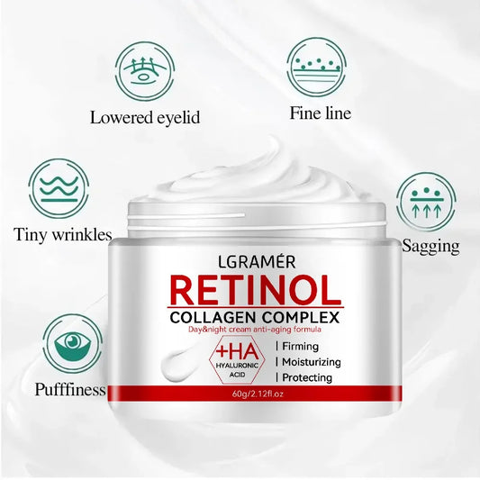 LGRAMÉR Retinol Lifting & Firming Cream – Smooth Fine Lines, Brighten & Hydrate