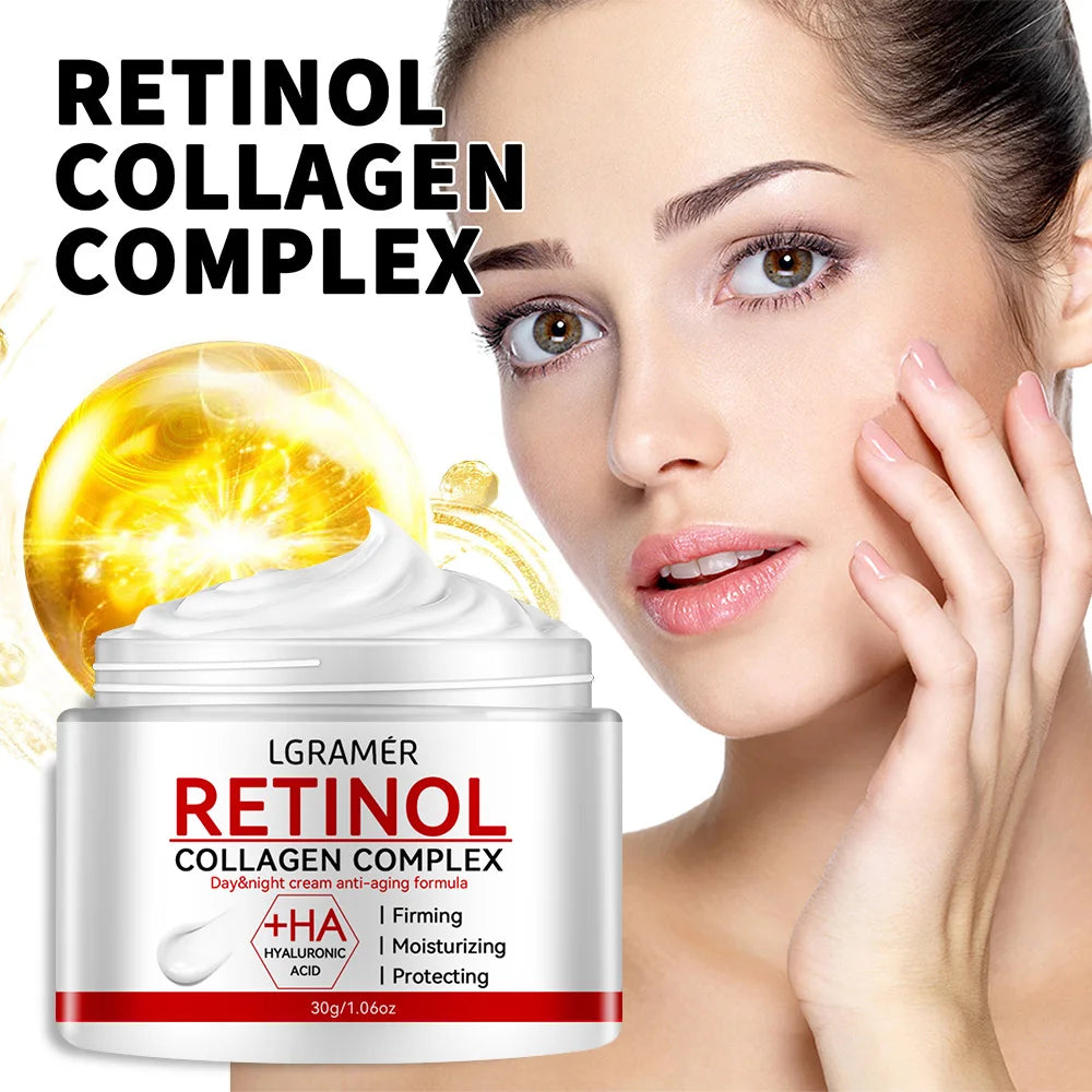 LGRAMÉR Retinol Lifting & Firming Cream – Smooth Fine Lines, Brighten & Hydrate